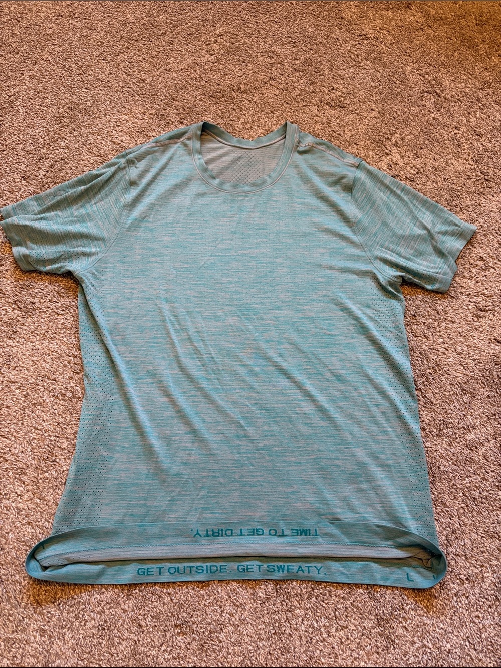 lululemon athletica Men's Short Sleeve Tee in Teal Heather